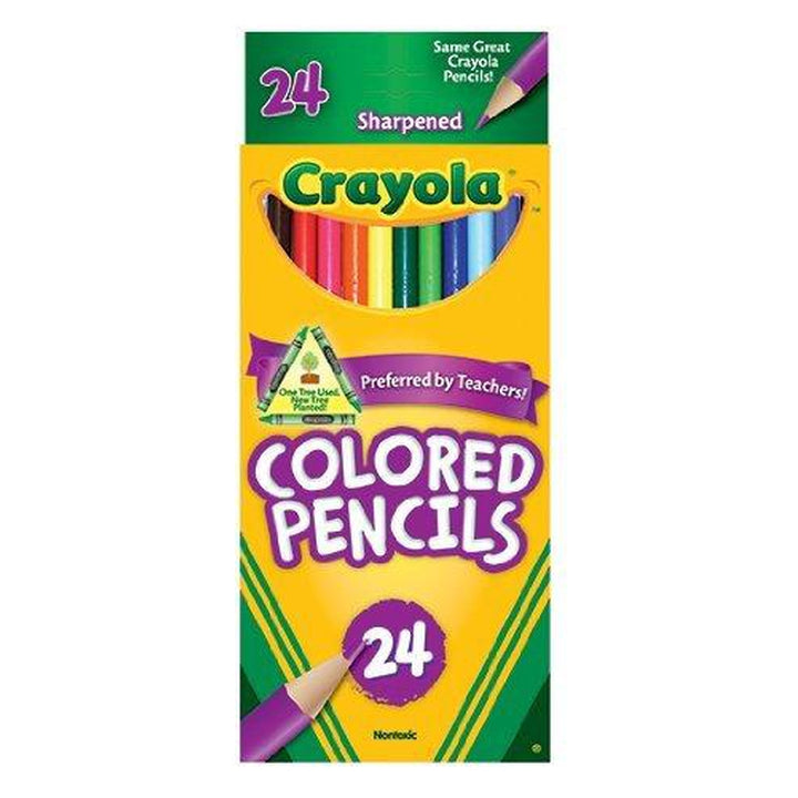 Crayola 24 Coloured Pencils - Crayola - Toys101
