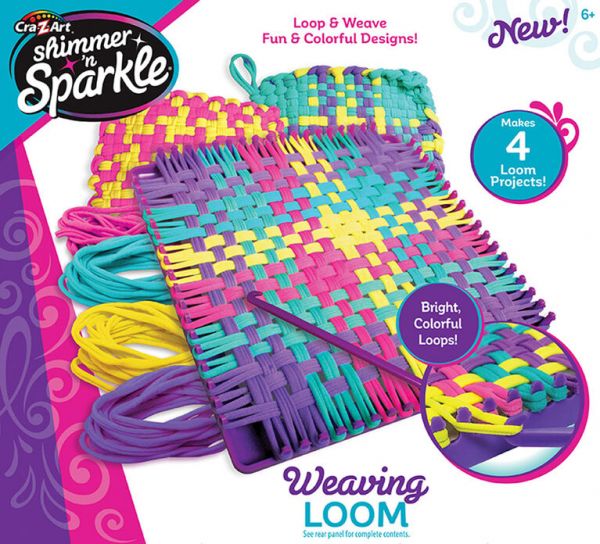 Cra-Z-Art Shimmer N Sparkle Lots o Loops Weaving Loom