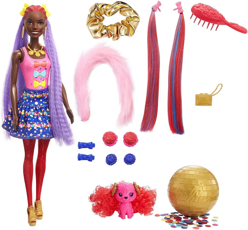 Barbie Color Reveal Glitter Doll Purple