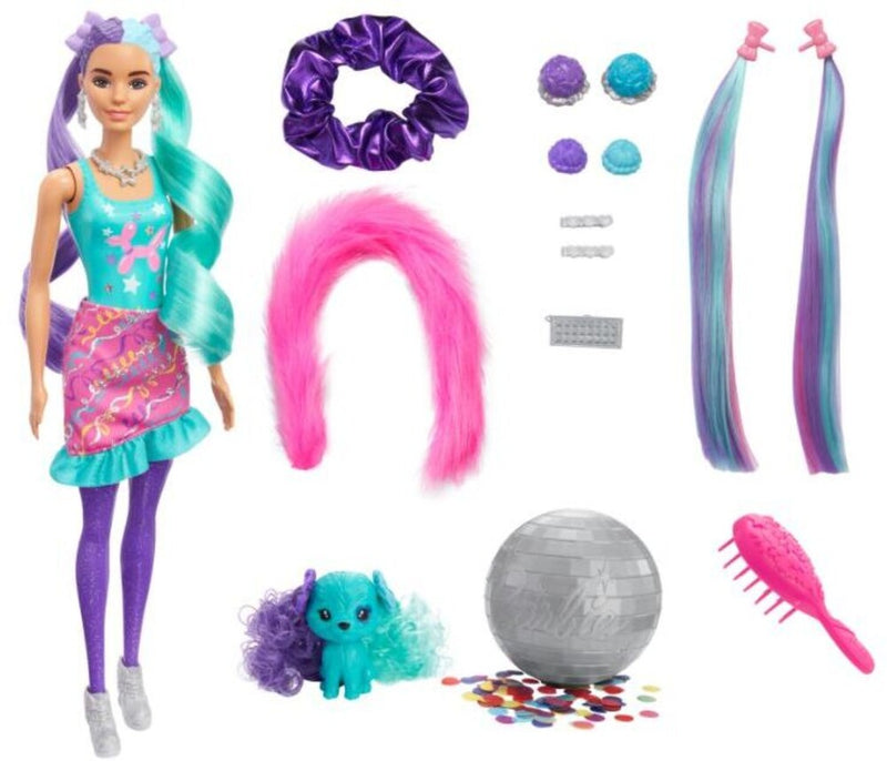 Barbie Color Reveal Glitter Doll Blue
