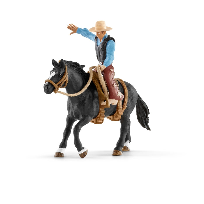 Schleich Saddle Bronc Riding Cowboy - Schleich - Toys101