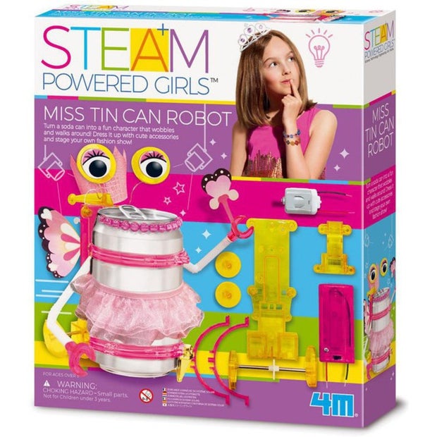 4M Steam Power Kids Ms Tin Can Robot