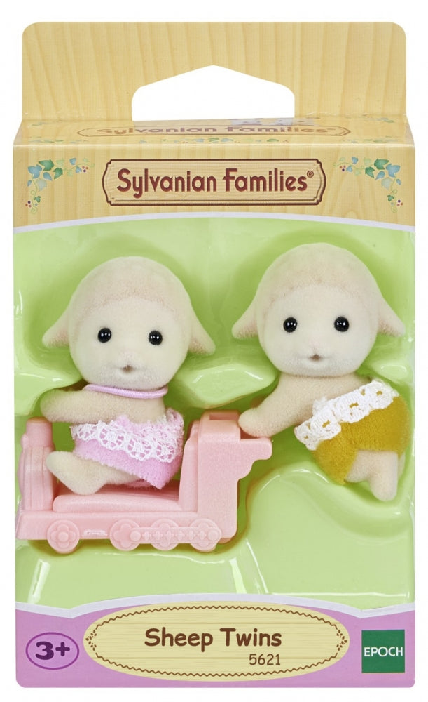 Sylvanian Families Sheep Twins With Ride-On Train