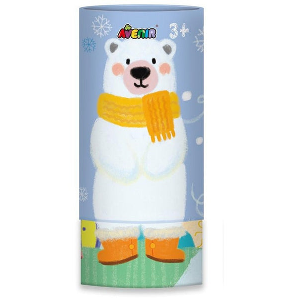 Silky Crayon Polar Bear - Avenir - Toys101