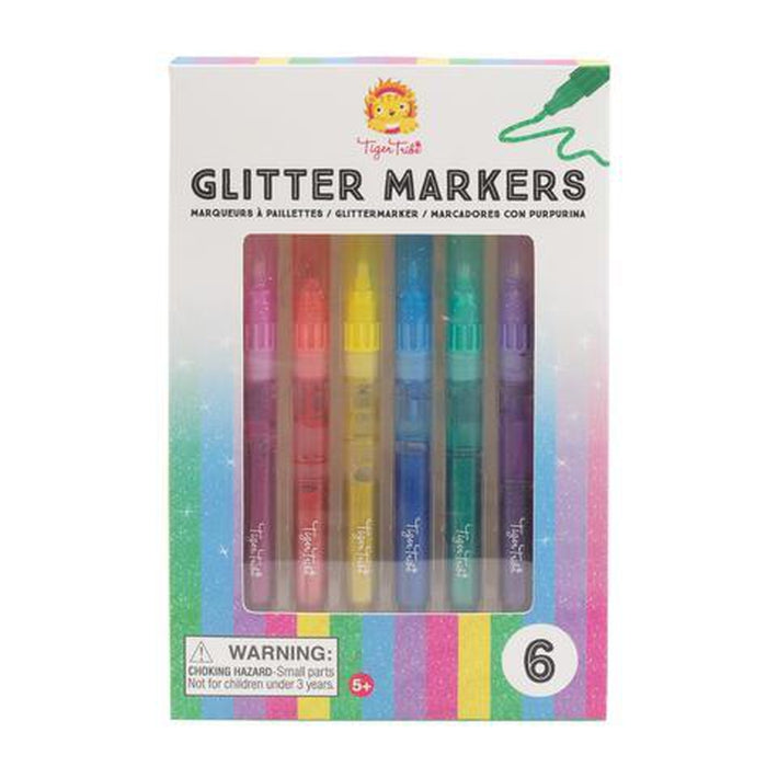 Tiger Tribe Glitter Markers 6 pack