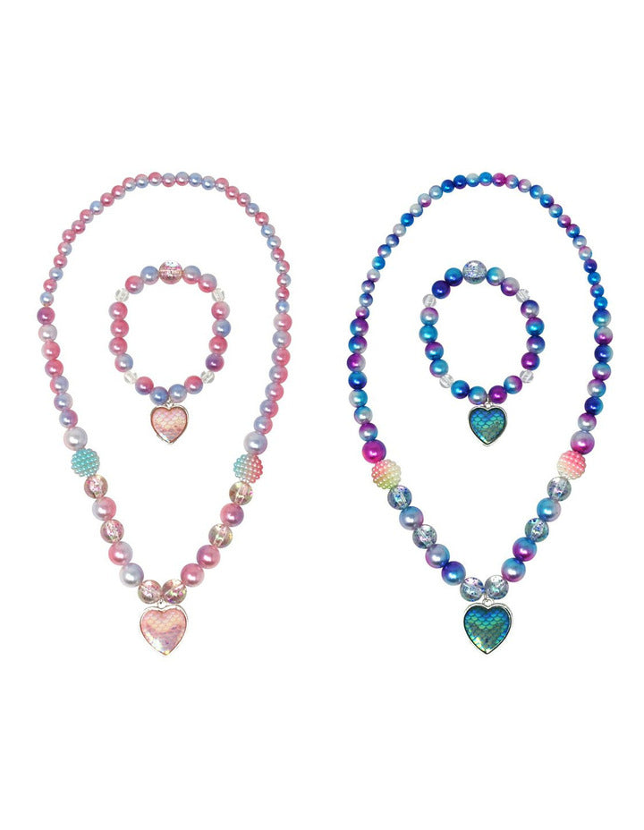 Pink Poppy Dreaming Mermaid Necklace & Braclet Set Assorted - Pink Poppy - Toys101