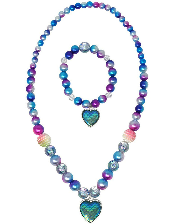 Pink Poppy Dreaming Mermaid Necklace & Braclet Set Assorted - Pink Poppy - Toys101