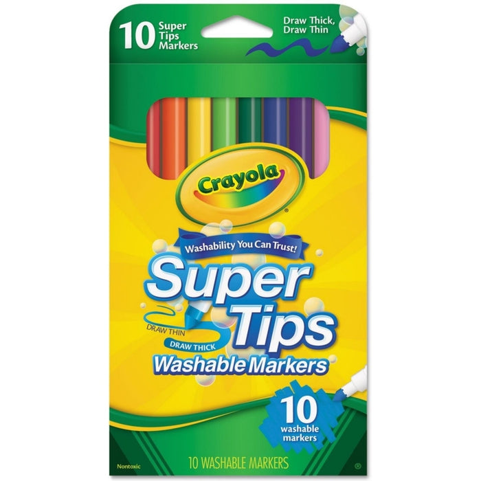 Crayola Super Tips Washable Markers 10 - Crayola - Toys101