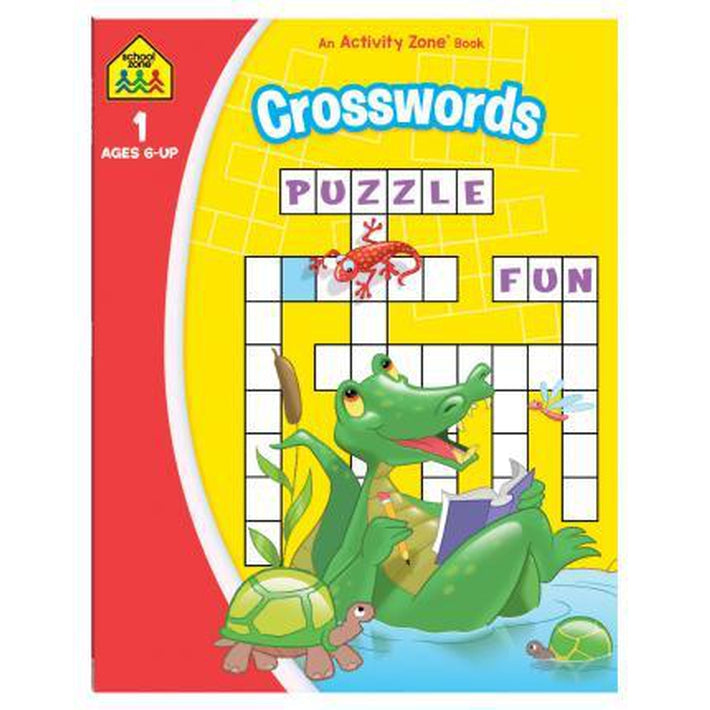 School Zone Crosswords Activity Zone Book - School Zone - Toys101