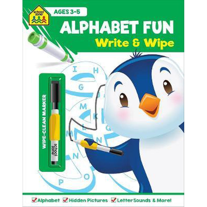 Buy School Zone Alphabet Fun Write & Wipe Toys101 | NZ
