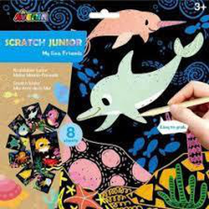 Buy Avenir Junior Scratch Art My Sea Friends Toys101 | NZ