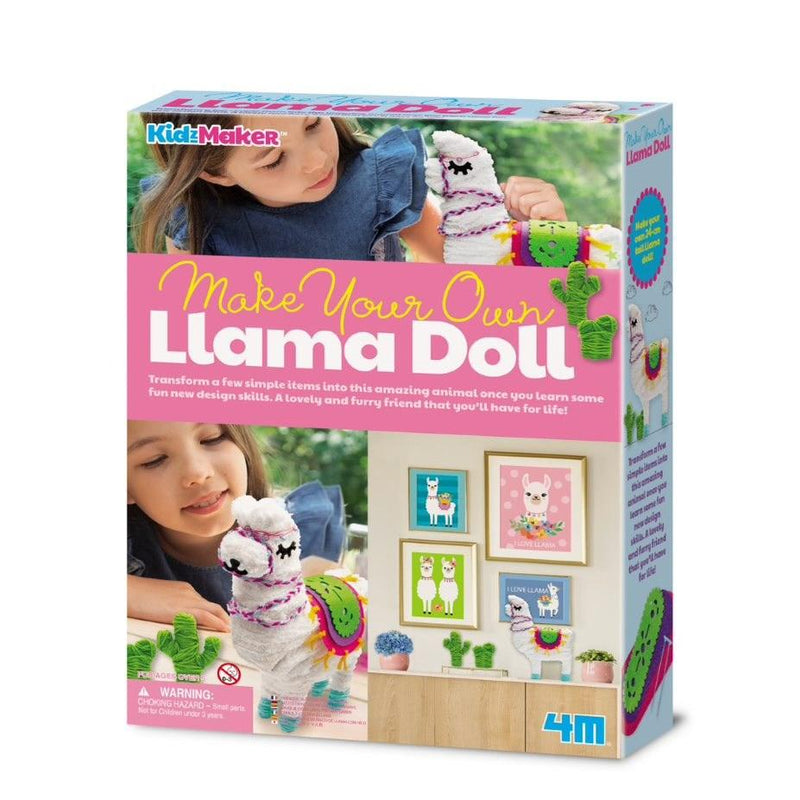4M Kidz Maker Make Your Own Llama Doll - 4M - Toys101