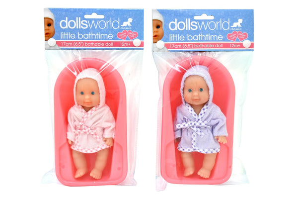 DOLLS WORLD LITTLE BABY BATHTIME