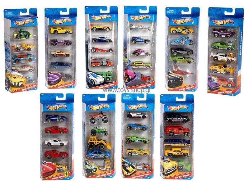 Hot Wheels 5 Car Gift Pack - Assorted
