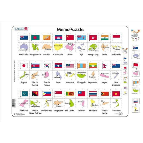 Memo Puzzle Asia Pacific - Others - Toys101