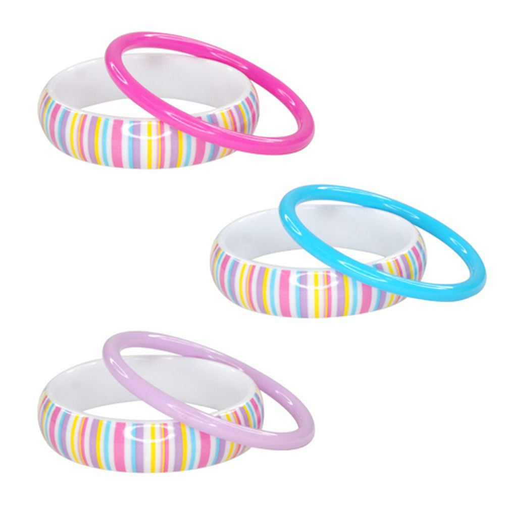 Pastel Delight Bangle Set - Pink Poppy - Toys101