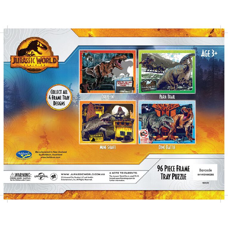 Jurassic World 96 Piece Frame Tray Puzzle Assorted Designs