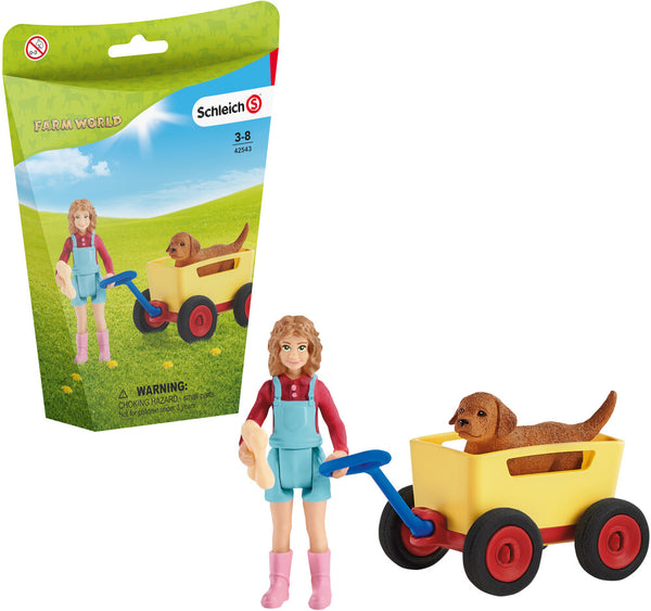 Schleich Farm World  Puppy Wagon Ride