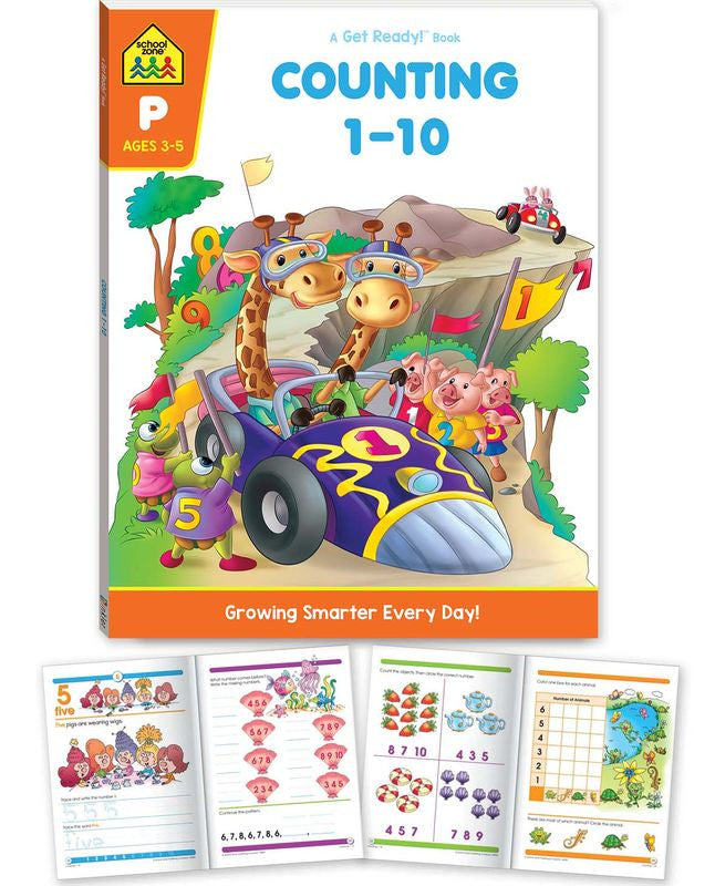School Zone Get Ready! Counting 1-10 - School Zone - Toys101