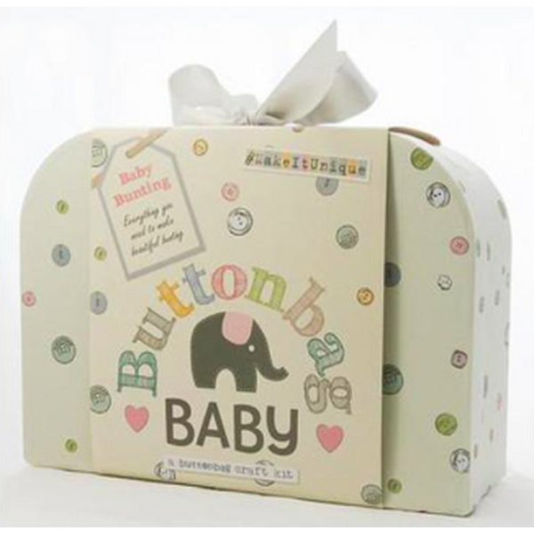 Make It Unique Button Bag Baby Nursery Bunting Gift Kit