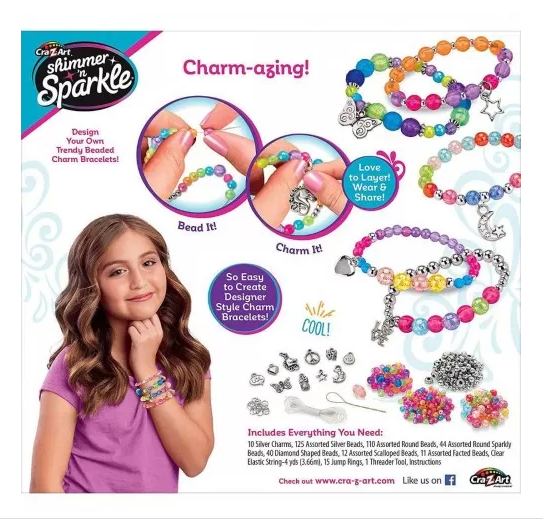 Cra-Z-Art Shimmer N Sparkle Charm and Bead Bracelets