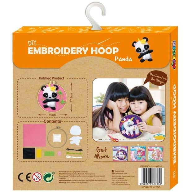 Avenir DIY Embroidery Hoop Panda
