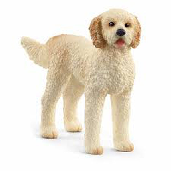 Schleich Goldendoodle Dog (Red Dot)