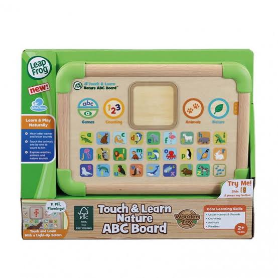 Leap Frog Wooden Touch And Learn Nature ABC Board