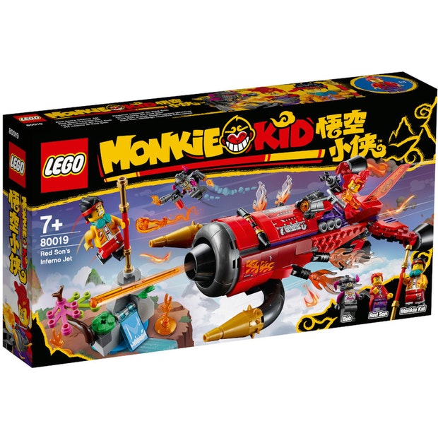 LEGO Monkie Kid 80019 Red Son's Inferno Jet - Toys101