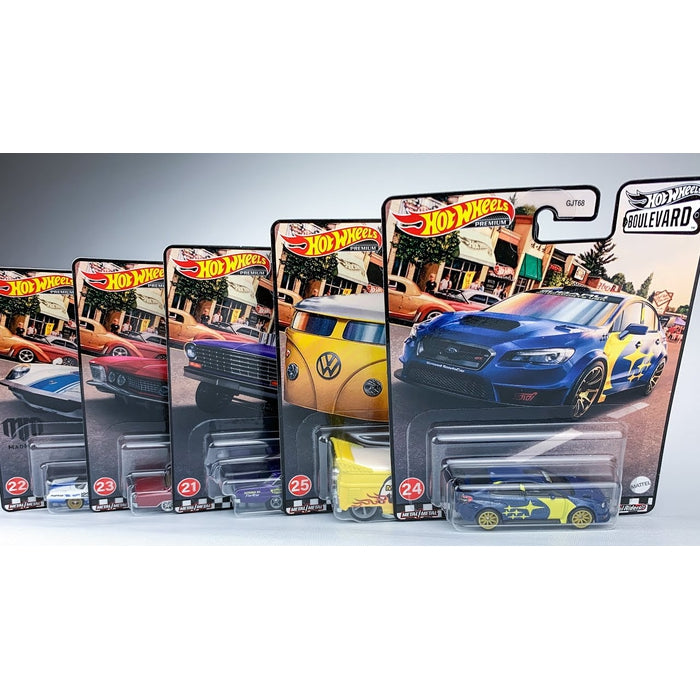 Hot Wheels 2021 Premium Boulevard Set of 5 Cars (GJT62-956E) - Toys101