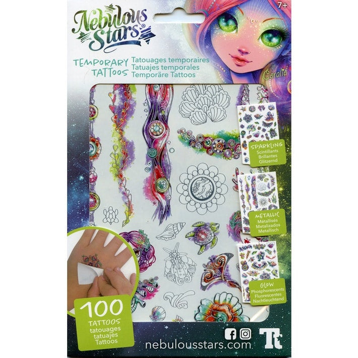 Nebulous Stars Temporary Tattoos Coralia - Nebulous Stars - Toys101