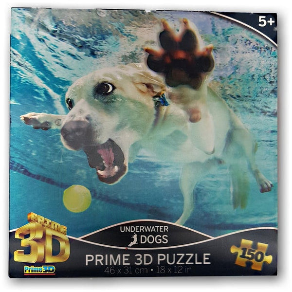Prime 3D Underwater Dogs 150 Piece Puzzle