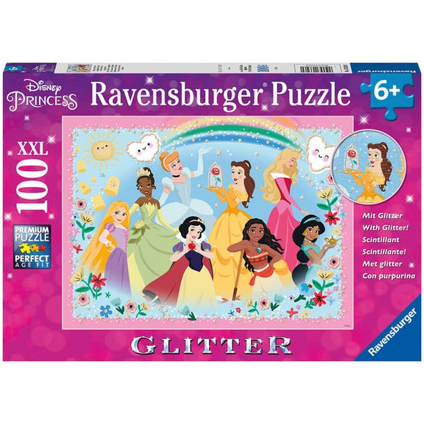 Ravensburger Glitter Disney Princess Kindness And Courage 100 Pieces