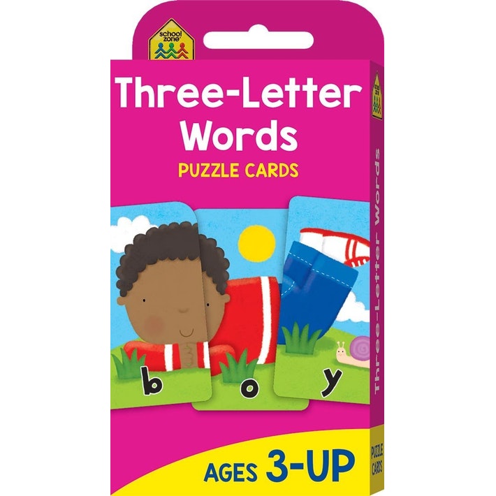 School Zone Flash Cards- Three Letter Words - School Zone - Toys101
