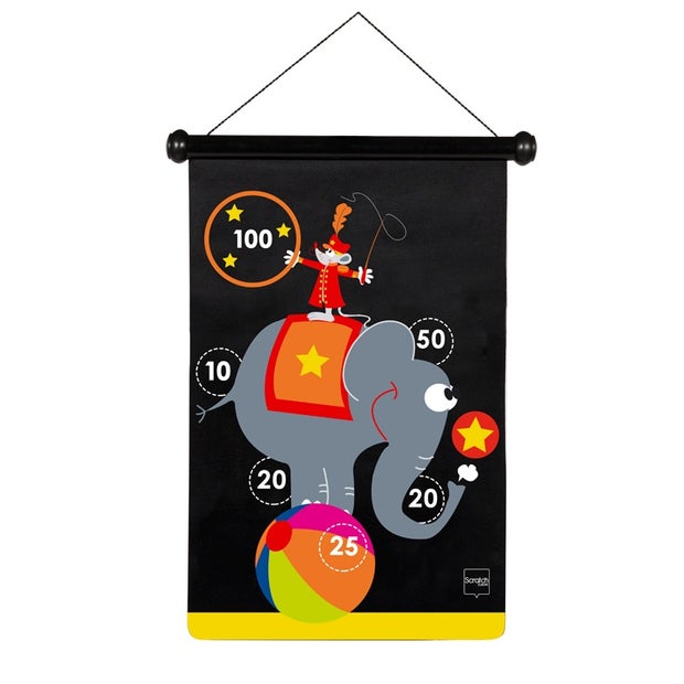 Scratch Darts Circus Magnetic 36X55Cm 3 Sided Printing