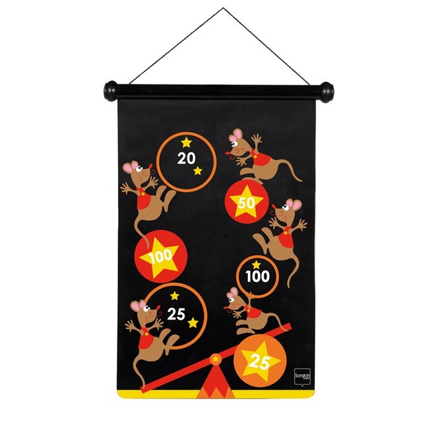 Scratch Darts Circus Magnetic 36X55Cm 3 Sided Printing