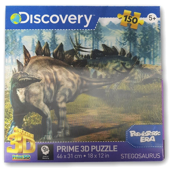 Prime 3D Discovery Stegosaurus Prehistoric Era 150 Piece Puzzle