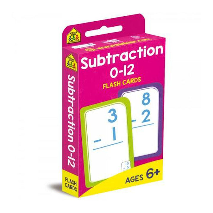 School Zone Flash Cards- Subtraction 0-12 - School Zone - Toys101